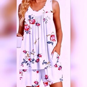 Pajamas Taohuadao Floral Print Women's Sleepwear Set. NWT Size 2X